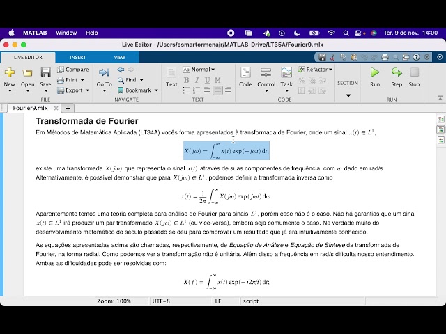 Análise de Fourier e diagrama de Bode (09/11/2021)