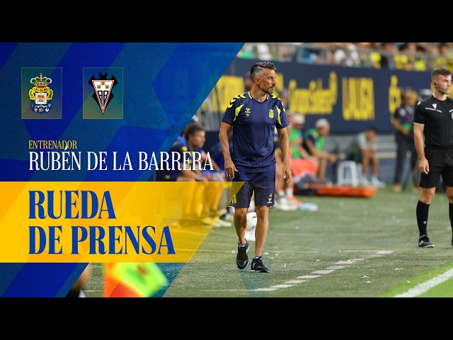 Rueda de prensa de Rubén de la Barrera previa a la #LasPalmasAlbacete | UD Las Palmas