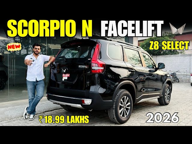 Mahindra Scorpio N Facelift 2026 Detailed Review ✅ Scorpio N Z8 Select Diesel MT Price & Feature