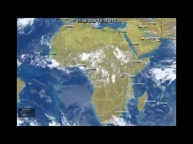Global 24 Hour Satellite Weather | July 28, 2026