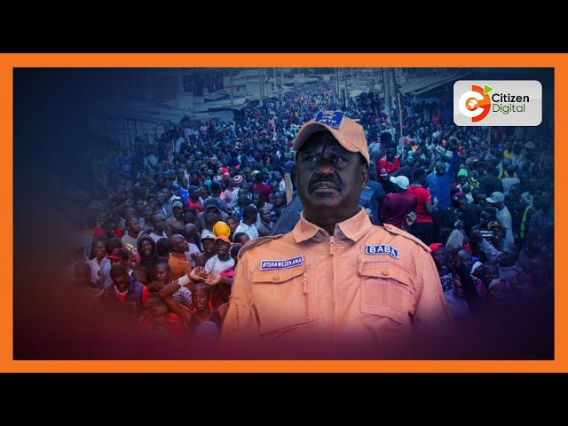 Raila Odinga leads second protest in the city