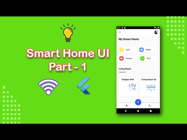 Smart Home UI Flutter Speed Code | IoT app UI Speed Code | Flutter Speed Code