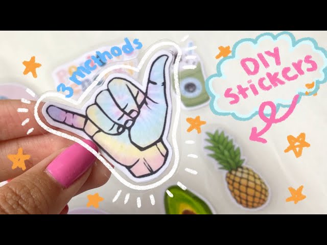 3 Ways to Make DIY Stickers | Using Stuff You Have At Home!