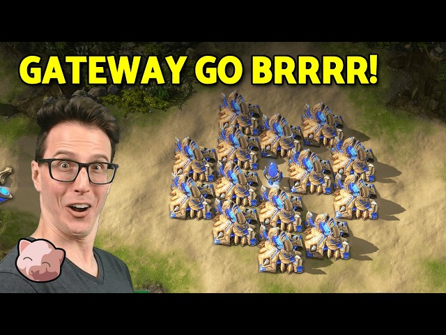 RIDICULOUS! How to abuse the new Protoss Gateway Production | 8 Worker Start