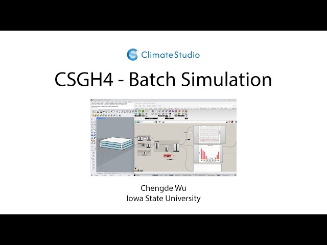 CSGH4 - Batch Simulation