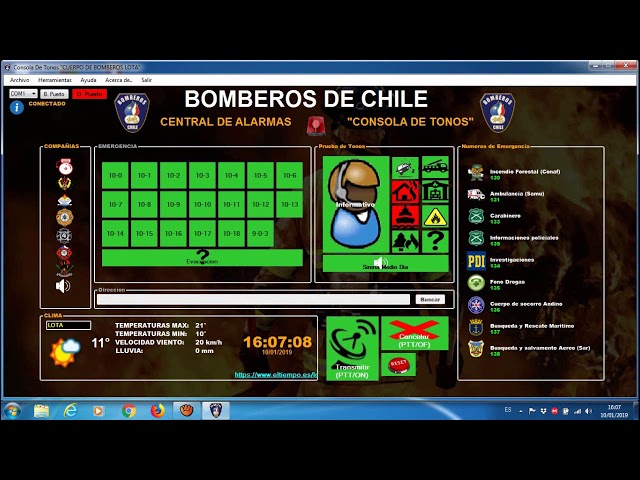 Consola de Despacho bomberos "CODEB"