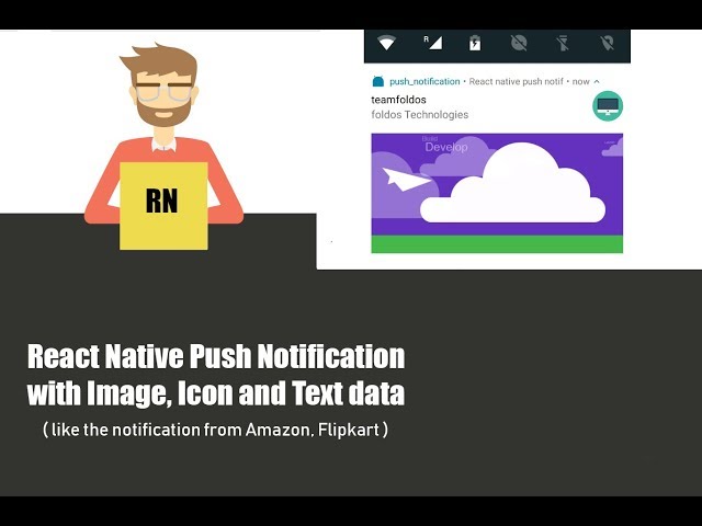 [Malayalam ] - [ENG -subtitle ] Push Notification in React Native - with image, icon, and text