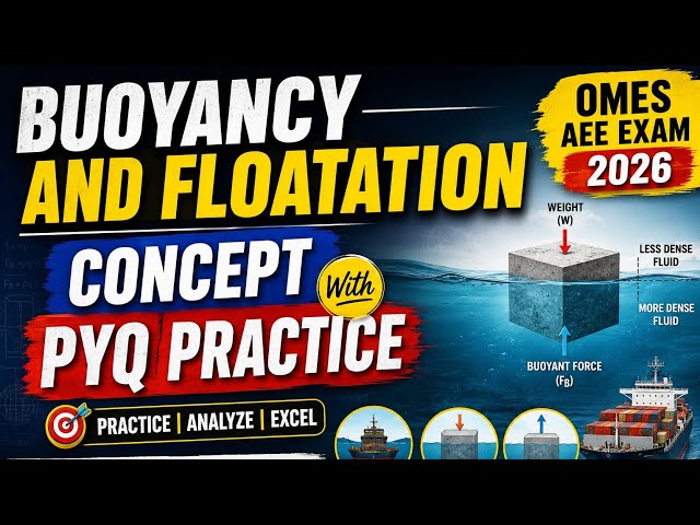 Buyoancy and Floatation for AEE exam 2026#OPSCAEE #crash course 