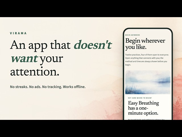 Virama: an app that doesn't want your attention | OpenAI Build Week
