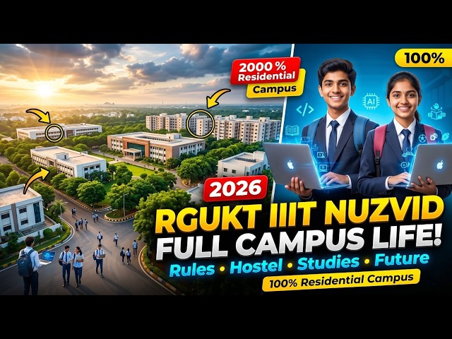 RGUKT IIIT Full Campus Tour 2026 😲 Hostel, Rules, Placements | Student Life#iiitnuzvid #iiitrkvalley