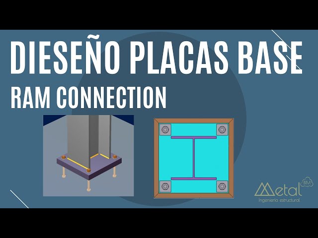 Diseño de placas base para estructuras metalicas en Ram Connection