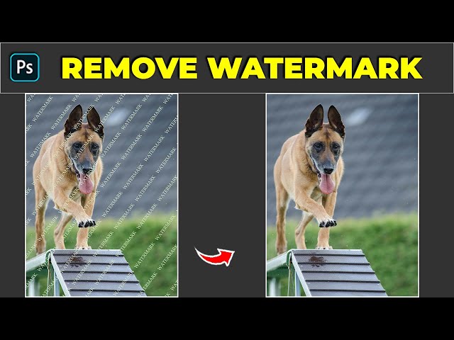 Easy ways to remove watermark - Photoshop Tutorial