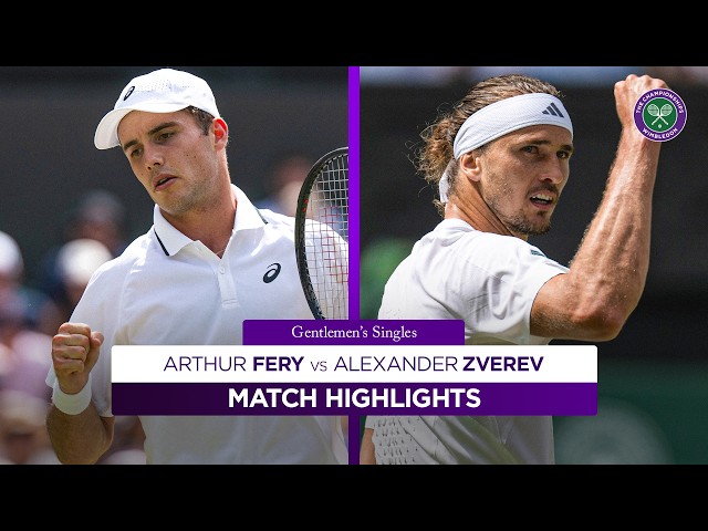 Actuación DOMINANTE 🤯 | Arthur Fery vs Alexander Zverev | Resumen de la Semifinal | Wimbledon 2026