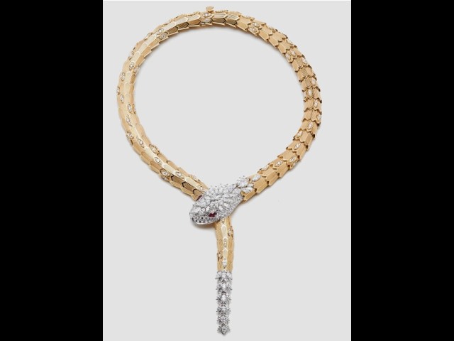 3D Gold Snake Choker Necklace Model – CAD Jewelry Design