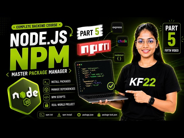 What is NPM & package.json? | Install Dependencies & Express | Node.js Part 5 #nodejs #node #backend