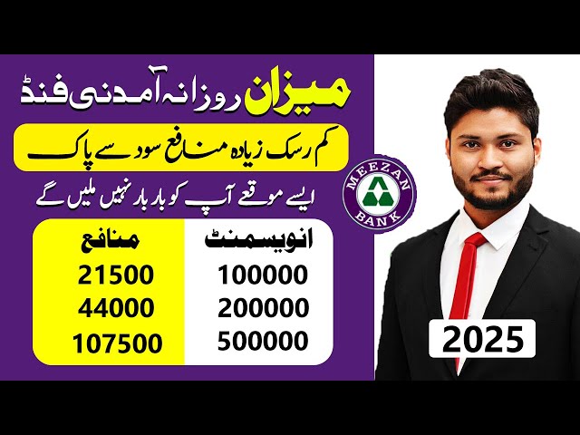 Meezan Rozana Amdani Fund 2025 Investment Profit Rates | Meezan Mutual Fund