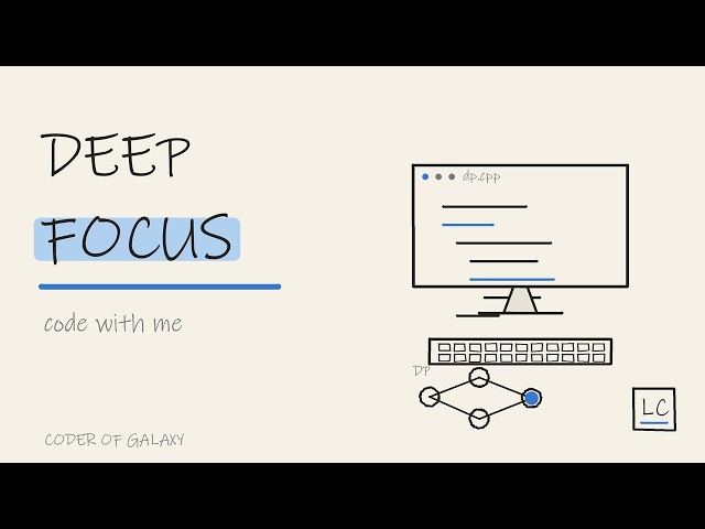 Deep Focus Coding: Striver DP sheet | No Music , No Talking | Just Boring