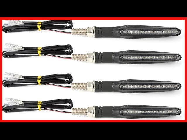 Upgrade Your Ride with 4 PCS Flowing LED Turn Signal Lights