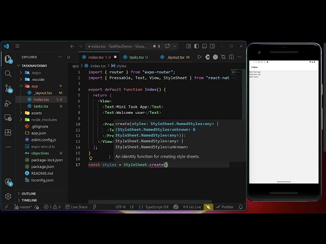 React Native Expo Navigation and Params Basics - Part 1