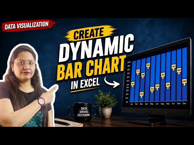 How to Create Dynamic Bar Chart |Excel Dashboard |Advanced Data Visualization(Step-by-Step Tutorial)