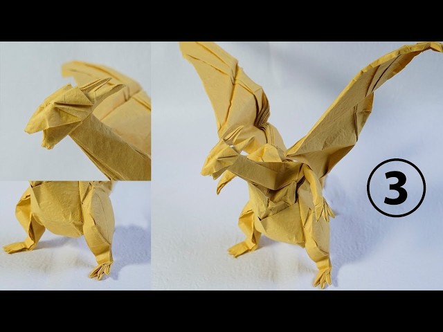 How to Fold Origami CHARIZARD (Part 3/3) | Complex Pokémon Tutorial (28x28cm) | Henry Pham