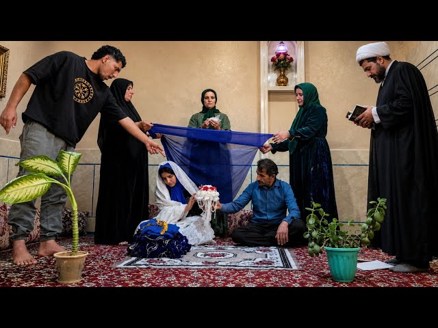 Unwanted wedding: A young girl fell victim to a forced marriage to an older man.