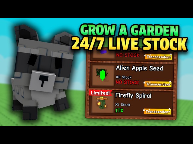 Live 🔴 | GROW A GARDEN 24/7 STOCK & TRADING!