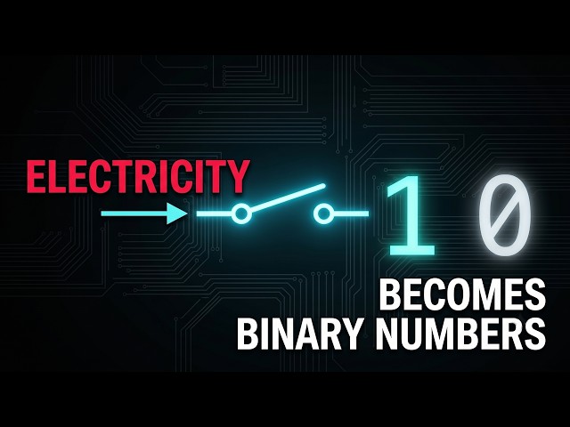 How Electricity Turns Into Numbers (Binary Explained) | Computers from the Ground Up