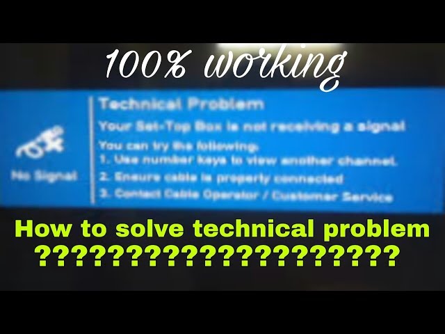 How to solve Technical Problem in DEN Setup Box | 100% working