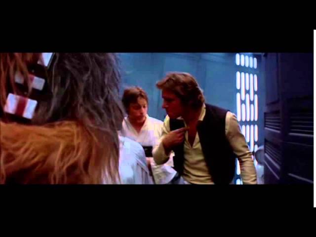 Funny moment with Han Solo and Chewbacca in A New Hope