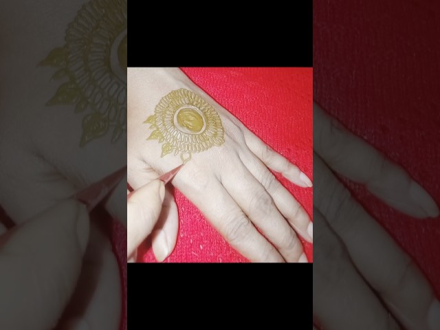 🌸 Simple & New Stylish Gol Tikki Mehndi Design 2026😍 | Easy Mehndi Design | Beginners Mehndi #shorts