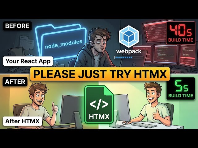 Please Just Try HTMX - Why I Ditched React for 14kb of Magic