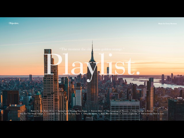[Playlist] 도심의 빌딩 숲이 오렌지빛으로 물드는 찰나의 카페 플레이리스트 🧡 ｜ 카페 · 매장 감성 팝송 모음