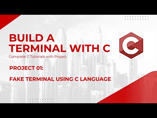 Terminal-Based Fake Operating System in C | Complete C Tutorials with Project | Code Debug & Deploy
