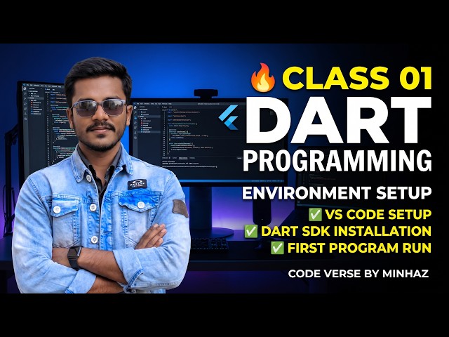 Dart Programming Class 01 | Complete Environment Setup | VS Code + Dart SDK Installation