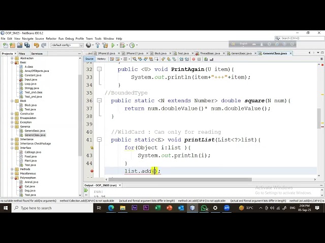 OOP - Generic Class |  Upper & Lower Bounds | Wildcards (Part 3)