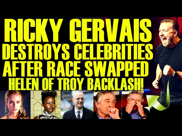 Ricky Gervais HUMILIATES Celebrities After BLACK HELEN OF TROY Backlash EXPLODES For The Odyssey!