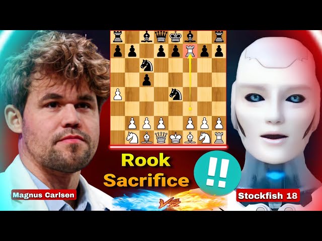 Stockfish 18 Shocks Magnus Carlsen By Sacrificing His Rook in the F7 Square | Stockfish Vs Magnus