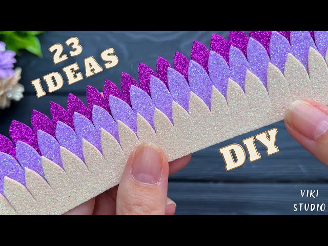 🔥 23 IDEAS 🔥🔥 Flores Fáciles Hoja de Foami EVA Flores Manualidades Tutoriales DIY