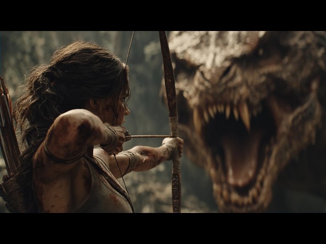 Thrilling fantasy adventure: Tomb beasts awaken, raiders flee into a shifting maze!