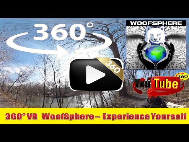 360 Videos | VR | Virtual Reality | WooFSphere | Husky Dog Cruising along the Potomac River