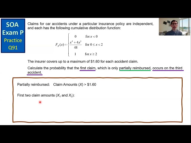 SOA Exam P Practice Q91