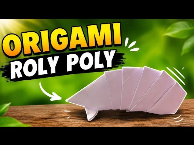 How to make a paper Roly Poly insect, origami insect tutorial