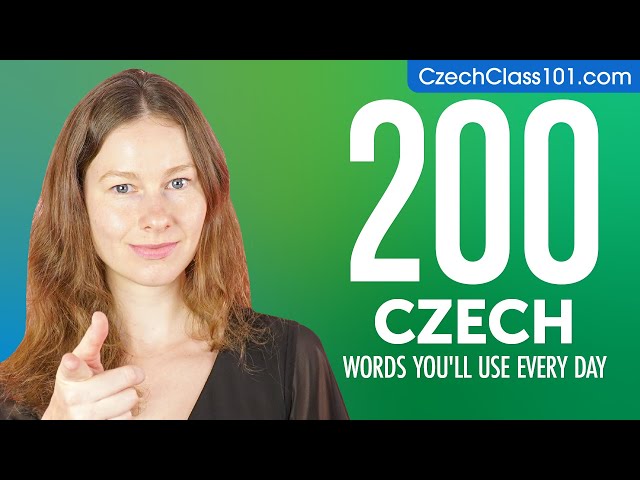 200 Czech Words You'll Use Every Day - Basic Vocabulary #60