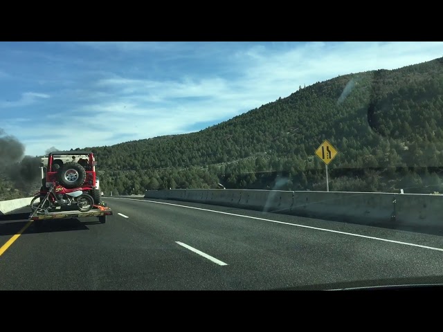 Car Fire SR 6 Utah
