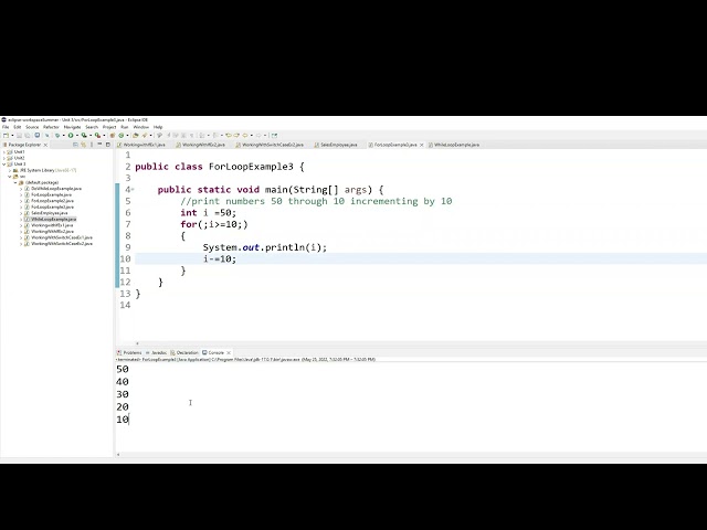 Java For Loop Variations | Java Tutorial