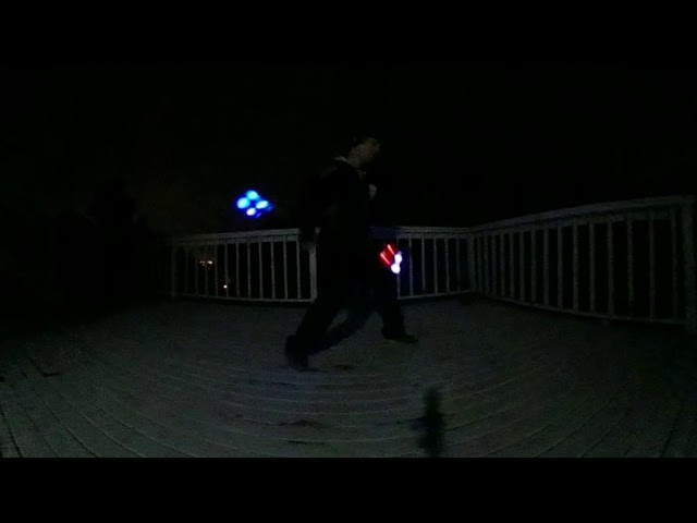 Bright led rainbow poi 360