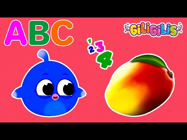 ABC & 123 Learning Time 🥭 Playful Mango Song to Teach Letters, Numbers and Colors