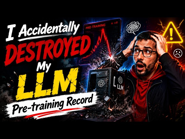 I Accidentally DESTROYED My LLM Pre-training Record - Embedding Factorization