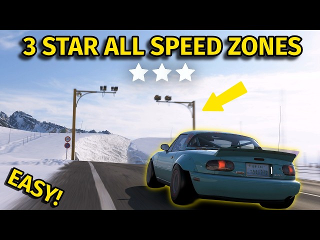 Forza Horizon 6 - 3 Star ALL Speed Zones (EASY Method)